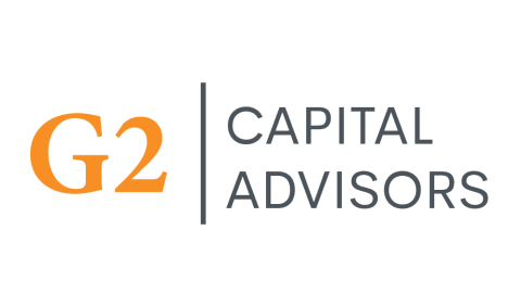 About the logo: "G2" appears in orange and "CAPITAL ADVISORS" in gray, separated by a vertical gray line on a light background.